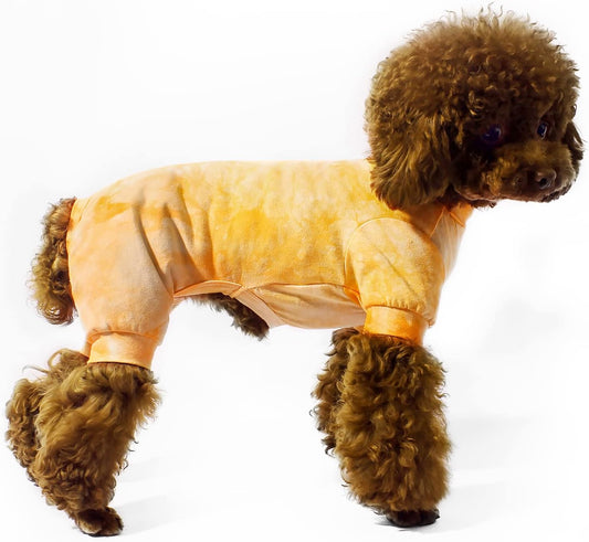Adorable Yellow Dog Pajamas - Cozy Pullover PJs for Small to Medium Dogs - Soft, Breathable, and Perfect for Birthdays!