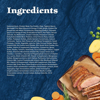 Blue Buffalo Wilderness High-Protein Adult Dry Cat Food with Real Duck - Grain-Free Nutrition for a Happy, Healthy Cat - 11-Lb Bag