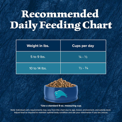 Blue Buffalo Wilderness High-Protein Adult Dry Cat Food with Real Duck - Grain-Free Nutrition for a Happy, Healthy Cat - 11-Lb Bag