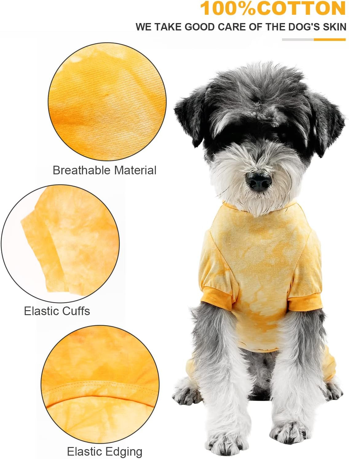 Adorable Yellow Dog Pajamas - Cozy Pullover PJs for Small to Medium Dogs - Soft, Breathable, and Perfect for Birthdays!
