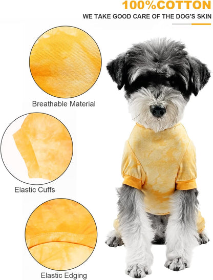 Adorable Yellow Dog Pajamas - Cozy Pullover PJs for Small to Medium Dogs - Soft, Breathable, and Perfect for Birthdays!