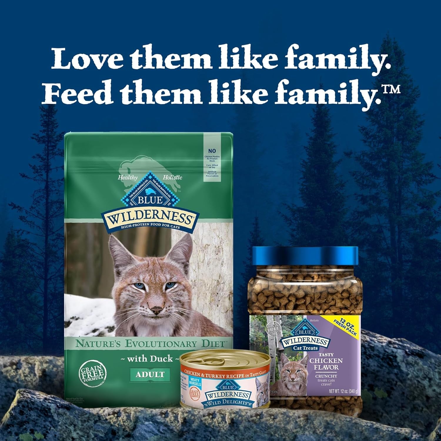 Blue Buffalo Wilderness High-Protein Adult Dry Cat Food with Real Duck - Grain-Free Nutrition for a Happy, Healthy Cat - 11-Lb Bag